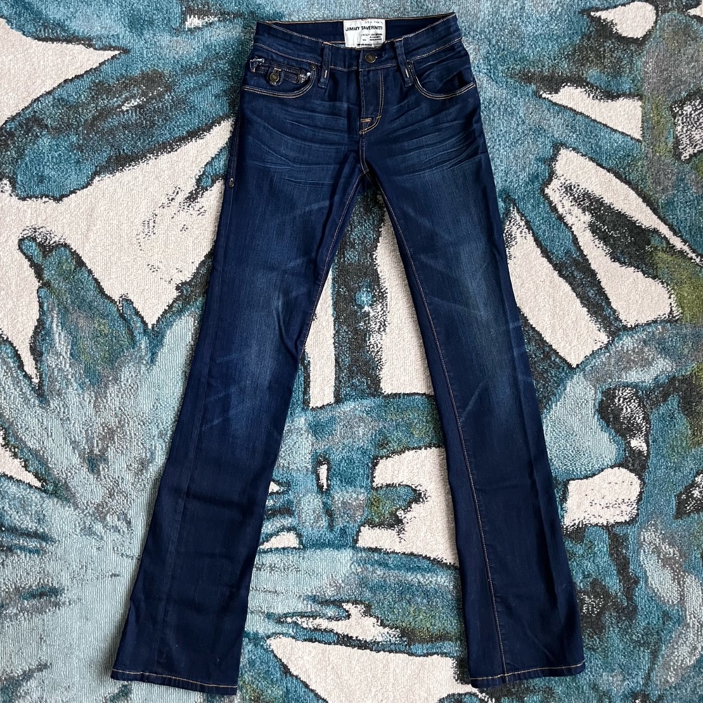 Jimmy Taverniti Anti-Exposure dark wash denim jeans 25